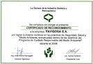 Certificado de Reconocimiento CIQyP